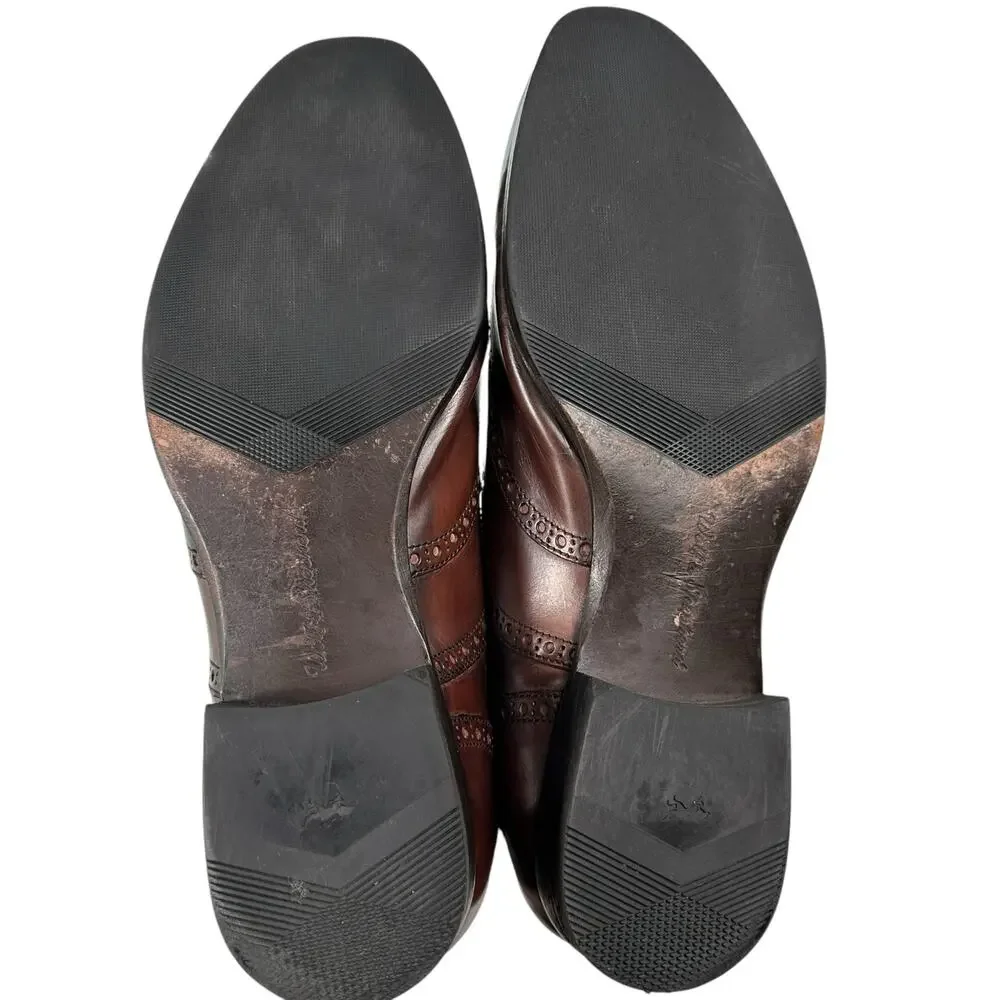 Wolf & Shepard Lace Up Leather Wing Tip Oxford Mens‎ Dress Shoe Size 9 1/2 A